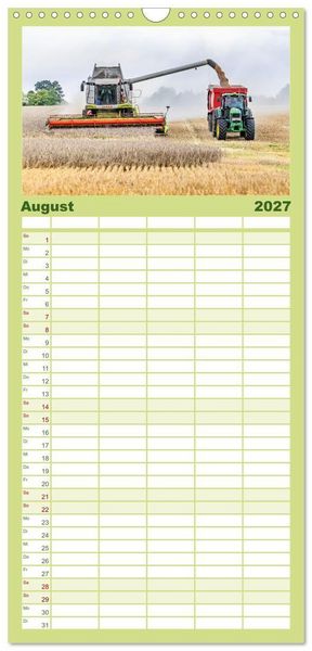 Produktbild: Familienplaner 2027 - Giganten der Ernte mit 5 Spalten (Wandkalender, 21 x 45 cm) CALVENDO