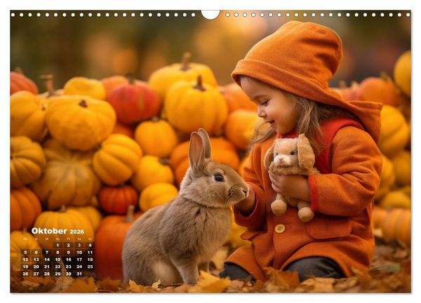 Produktbild: Kleine Herzen, Gro&szlig;e Liebe: Ein Jahr voller Freude und Entz&uuml;cken (Wandkalender 2026 DIN A3 quer), CALVENDO Monatskalender