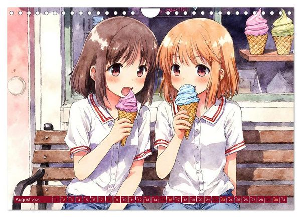 Produktbild: Manga-Momente (Wandkalender 2026 DIN A4 quer), CALVENDO Monatskalender
