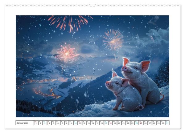 Produktbild: Pure Gl&uuml;cksmomente (Wandkalender 2026 DIN A2 quer), CALVENDO Monatskalender