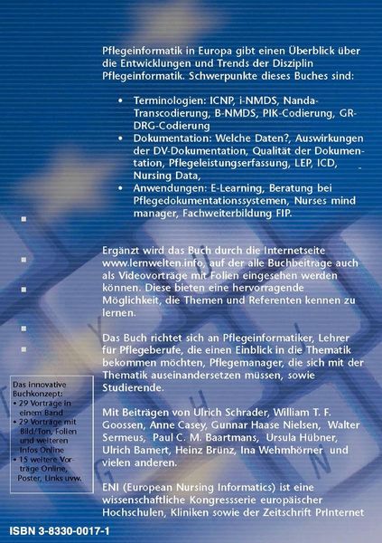 Produktbild: Pflegeinformatik in Europa
