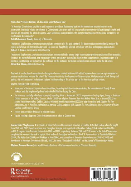 Produktbild: American Constitutional Law