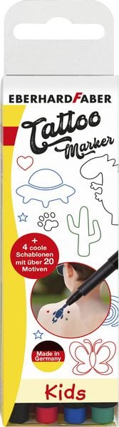 Produktbild: Eberhard Faber Tattoostifte Set Kids 4er Set