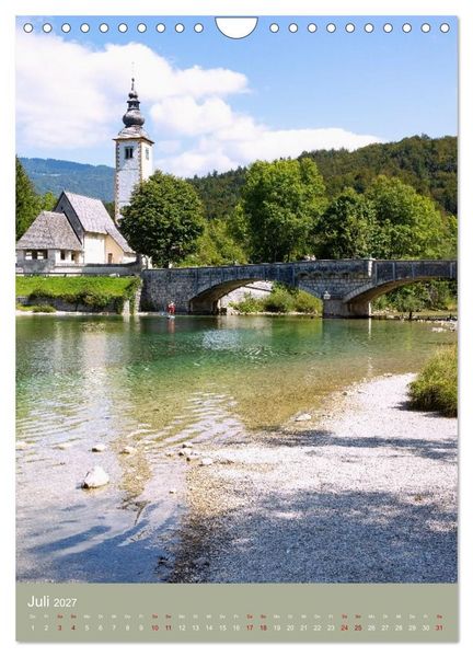 Produktbild: Zauberhaftes Slowenien. Seen, Berge und charmante Orte (Wandkalender 2027 DIN A4 hoch), CALVENDO Monatskalender