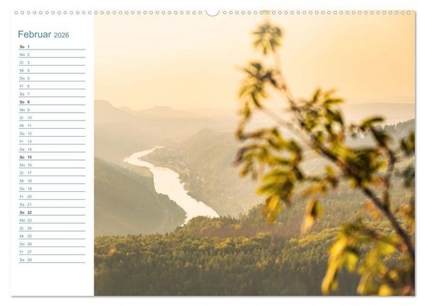 Produktbild: Lebensadern - Elbsandstein (Wandkalender 2026 DIN A2 quer), CALVENDO Monatskalender