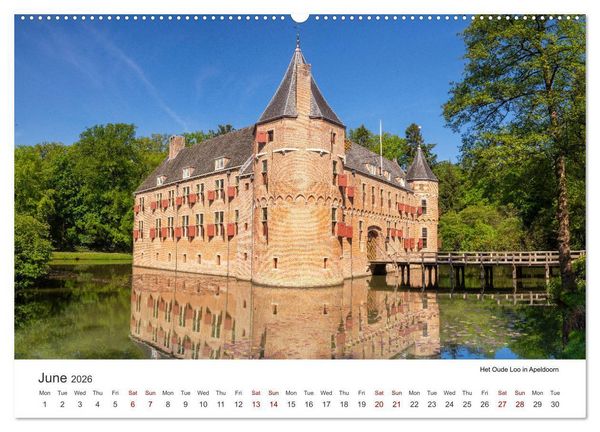 Produktbild: Beautiful castles in the Netherlands (High Quality Premium Wall Calendar 2026 DIN A2 landscape),CALVENDO 12 Month Wall Calendar