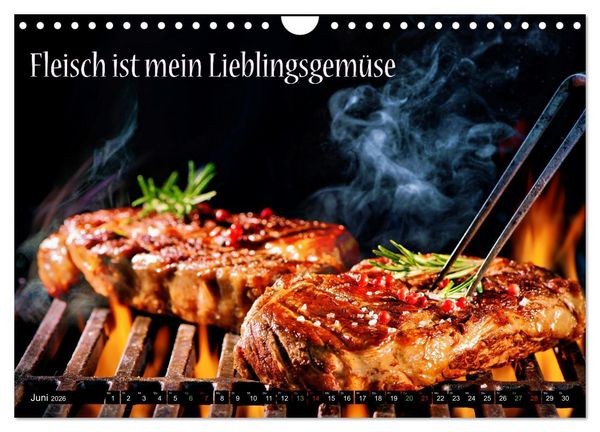 Produktbild: B wie BBQ Impressionen mit Spr&uuml;chen (Wandkalender 2026 DIN A4 quer), CALVENDO Monatskalender