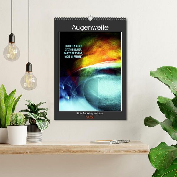 Produktbild: AugenweiTe Bilder.Texte.Inspirationen (Wandkalender 2026 DIN A3 hoch), CALVENDO Monatskalender