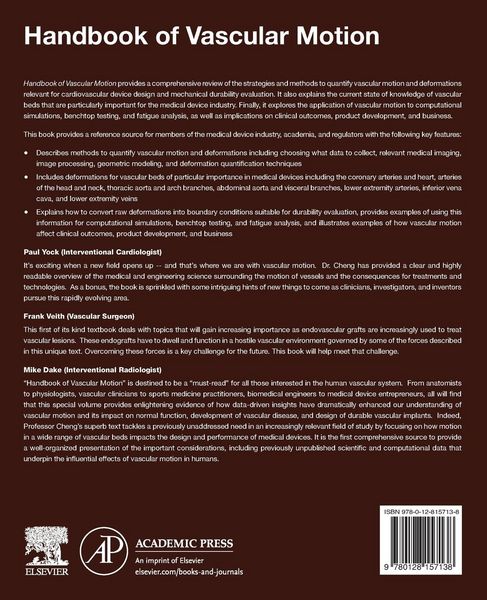 Produktbild: Handbook of Vascular Motion