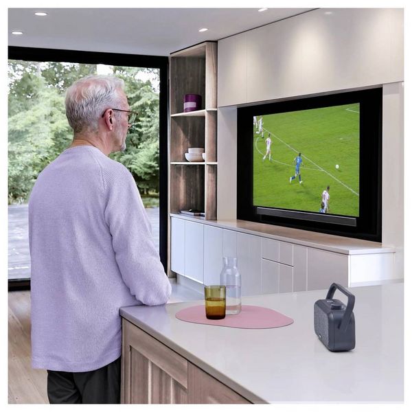 Produktbild: Hama TV-Lautsprecher AUX, USB Schwarz, Grau
