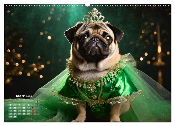 Produktbild: Kleine Hunde - Gro&szlig;e Diven (Wandkalender 2026 DIN A2 quer), CALVENDO Monatskalender