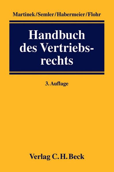 Produktbild: Handbuch des Vertriebsrechts