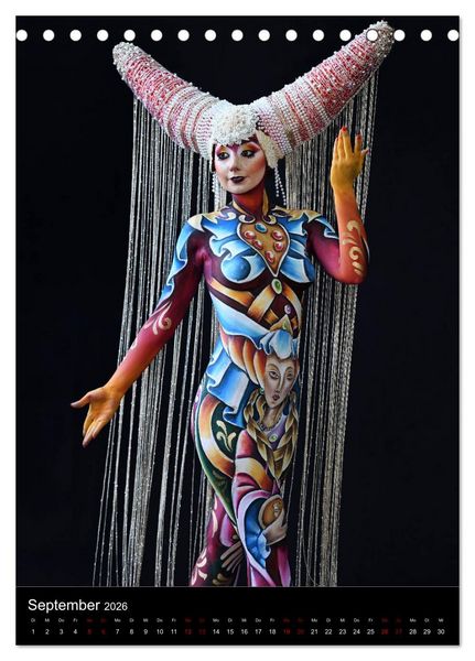 Produktbild: World Bodypainting Festival #21 (Tischkalender 2026 DIN A5 hoch), CALVENDO Monatskalender