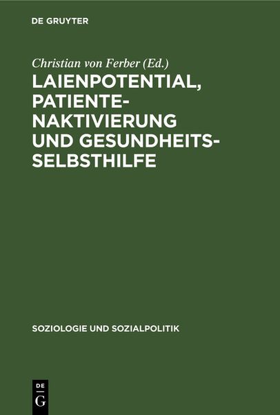 Produktbild: Laienpotential, Patientenaktivierung und Gesundheitsselbsthilfe