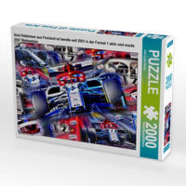 CALVENDO Puzzle Kimi Räikkönen aus Finnland ist bereits seit 2001 in der Formel 1 aktiv und wurde 2007 Weltmeister. | 2000 Teile Lege-Größe 90x67cm Foto-Puzzle für glückliche Stunden