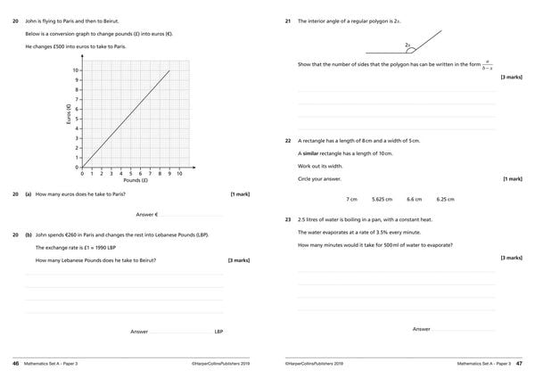 Produktbild: AQA GCSE 9-1 Maths Foundation Practice Papers