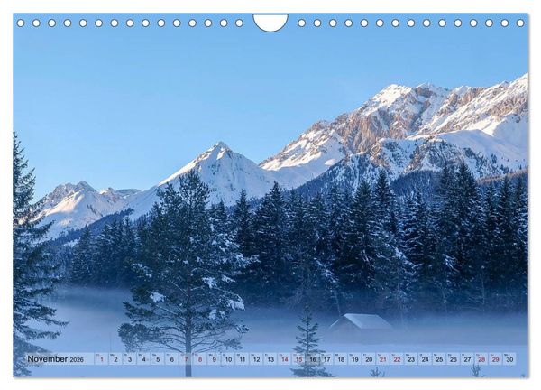 Produktbild: Schneeliebe (Wandkalender 2026 DIN A4 quer), CALVENDO Monatskalender