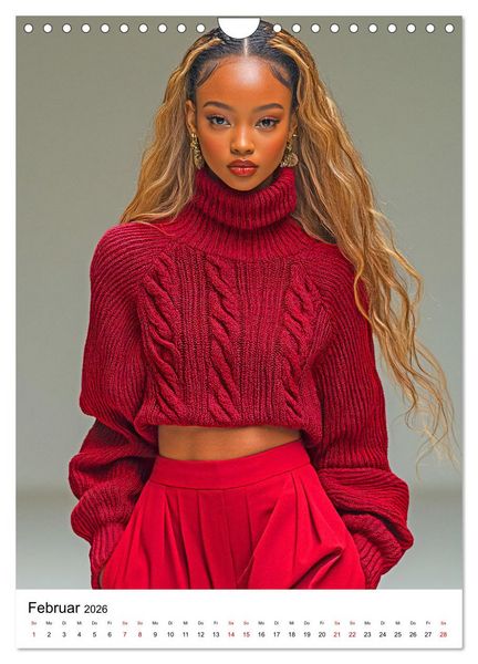 Produktbild: Knit Couture - Strick trifft Runway (Wandkalender 2026 DIN A4 hoch), CALVENDO Monatskalender