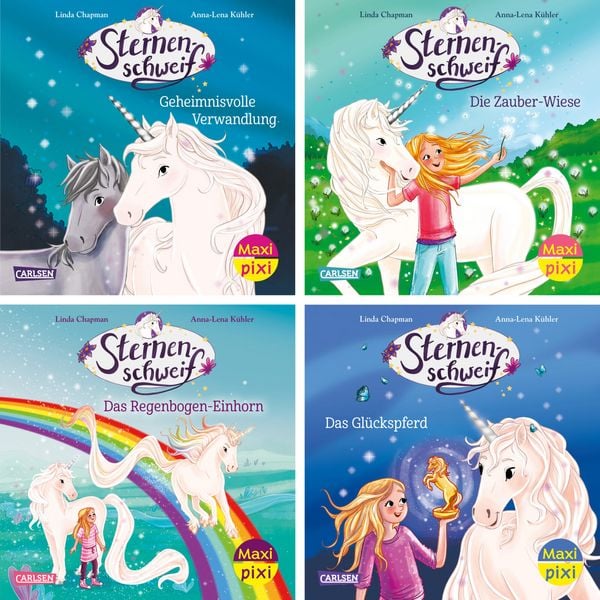 Maxi-Pixi-4er-Set 131: Neues von Sternenschweif (4x1 Exemplar), Set von Linda Chapman, Carlsen, 978-3-551-03095-5