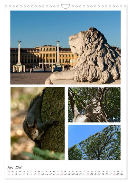 Produktbild: Schloss Sch&ouml;nbrunn im Wandel der Jahreszeiten (Wandkalender 2026 DIN A3 hoch), CALVENDO Monatskalender
