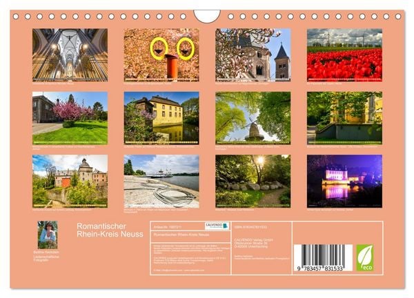 Produktbild: Romantischer Rhein-Kreis Neuss (Wandkalender 2026 DIN A4 quer), CALVENDO Monatskalender