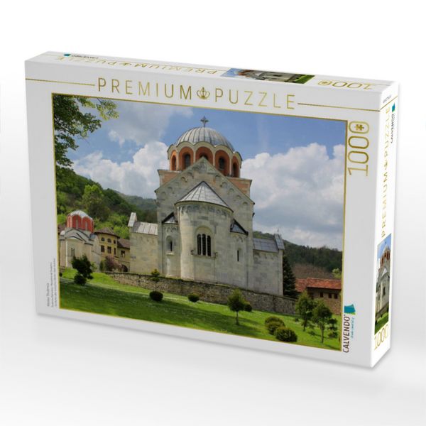 Produktbild: CALVENDO Puzzle Kloster Studenica | 1000 Teile Lege-Gr&ouml;&szlig;e 64x48cm Foto-Puzzle f&uuml;r gl&uuml;ckliche Stunden