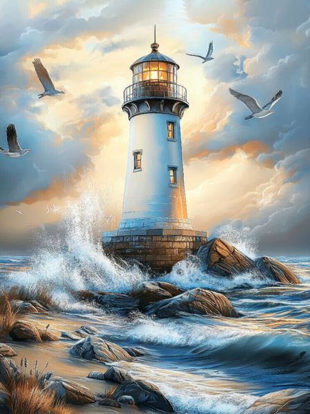 Produktbild: CALVENDO Puzzle Wegweiser der See - Ein Licht f&uuml;r Seefahrer | 1000 Teile Lege-Gr&ouml;&szlig;e 64x48cm Foto-Puzzle f&uuml;r gl&uuml;ckliche Stunden