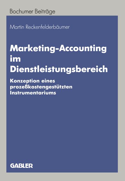 Produktbild: Marketing-Accounting im Dienstleistungsbereich