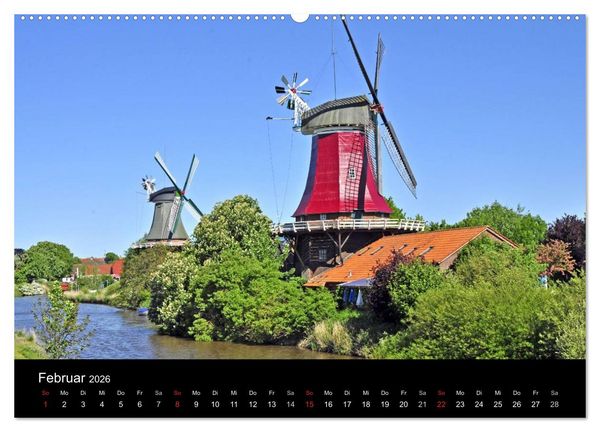 Produktbild: Ostfriesland (hochwertiger Premium Wandkalender 2026 DIN A2 quer), Kunstdruck in Hochglanz
