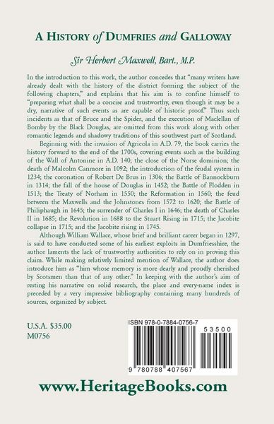 Produktbild: History of Dumfries and Galloway
