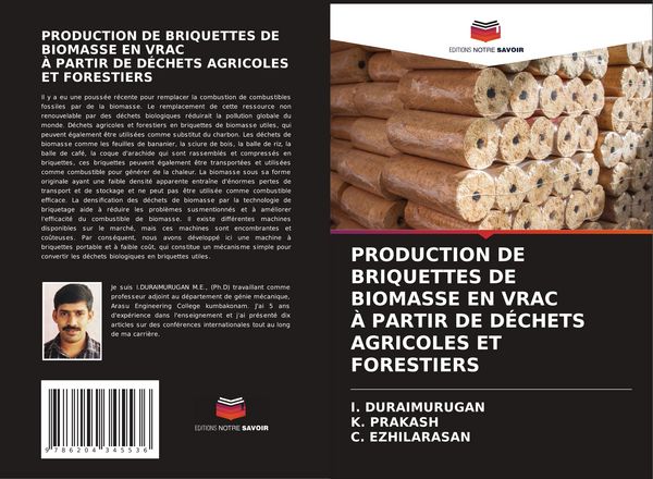 Produktbild: Production De Briquettes De Biomasse En Vrac &Agrave; Partir De D&eacute;chets Agricoles Et Forestiers
