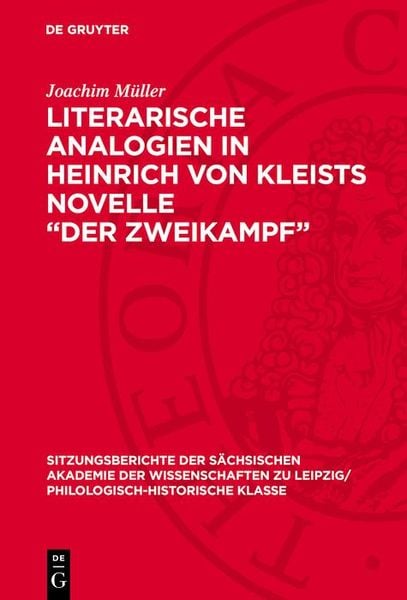 Produktbild: Literarische Analogien in Heinrich von Kleists Novelle "Der Zweikampf"