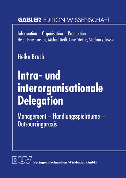Produktbild: Intra- und interorganisationale Delegation