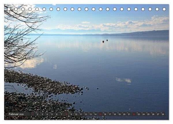 Produktbild: Starnberger See - Auf den Spuren von Ludwig II. und Sisi (Tischkalender 2026 DIN A5 quer), CALVENDO Monatskalender