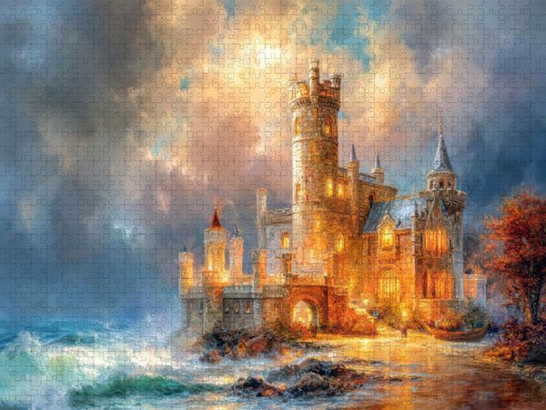 Produktbild: CALVENDO Puzzle M&auml;rchenhafte Schl&ouml;sser | 2000 Teile Lege-Gr&ouml;&szlig;e 90x67cm Foto-Puzzle f&uuml;r gl&uuml;ckliche Stunden