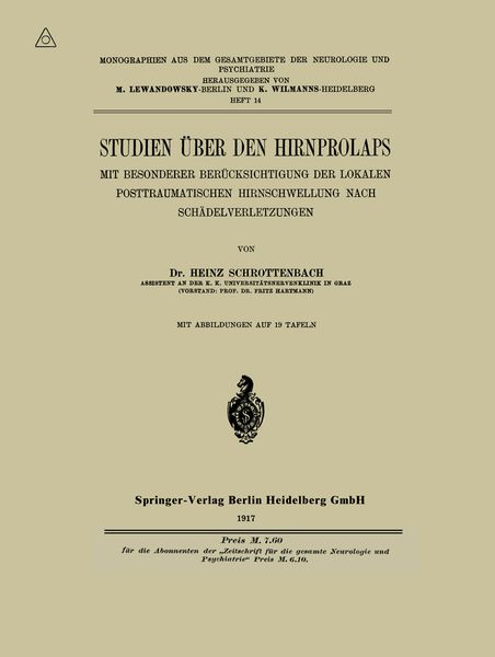 Produktbild: Studien &uuml;ber den Hirnprolaps