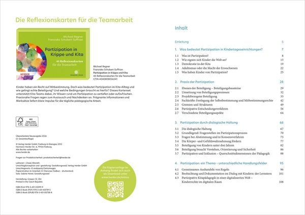 Produktbild: Partizipation in Krippe und Kita
