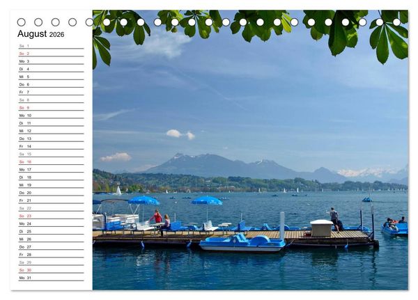 Produktbild: Erleben Sie LUZERN (Tischkalender 2026 DIN A5 quer), CALVENDO Monatskalender
