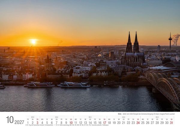 Produktbild: K&ouml;ln 2027 Bildkalender A3 quer, spiralgebunden