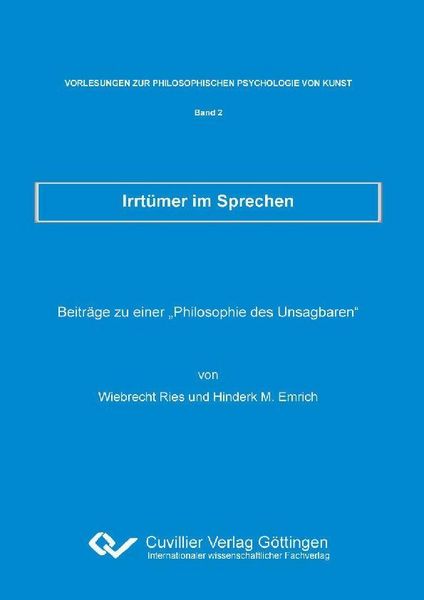 Produktbild: Irrt&uuml;mer im Sprechen