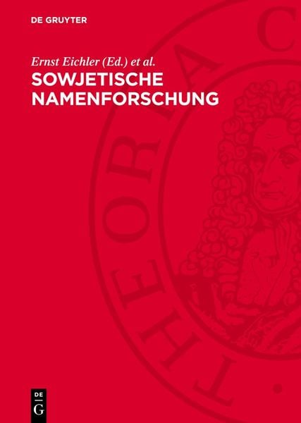 Produktbild: Sowjetische Namenforschung