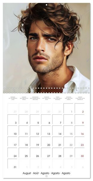 Produktbild: Men with irresistible charm (Wall Calendar 2026 12 &times; 12 Inch) CALVENDO 12 Month Wall Calendar