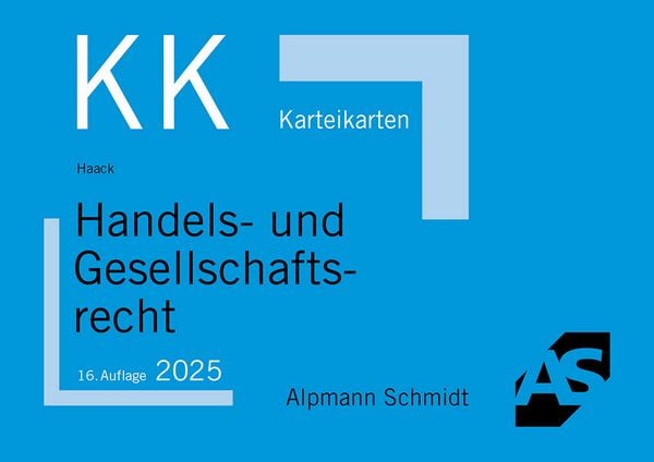 Produktbild: Karteikarten Handels- und Gesellschaftsrecht