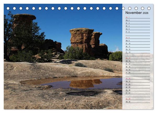 Produktbild: USA 2026 Utah - Sandstein und Canyons (Tischkalender 2026 DIN A5 quer), CALVENDO Monatskalender