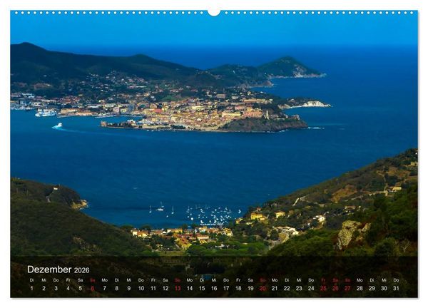 Produktbild: Zauberhaftes Elba (hochwertiger Premium Wandkalender 2026 DIN A2 quer), Kunstdruck in Hochglanz