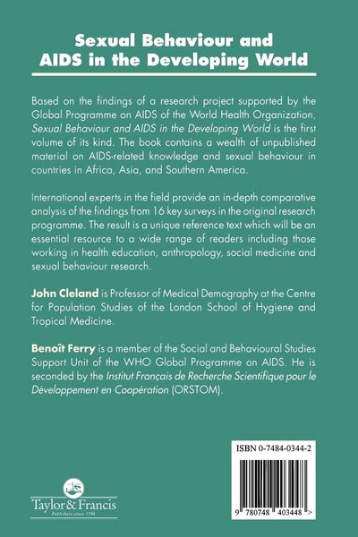 Produktbild: Sexual Behaviour and AIDS in the Developing World