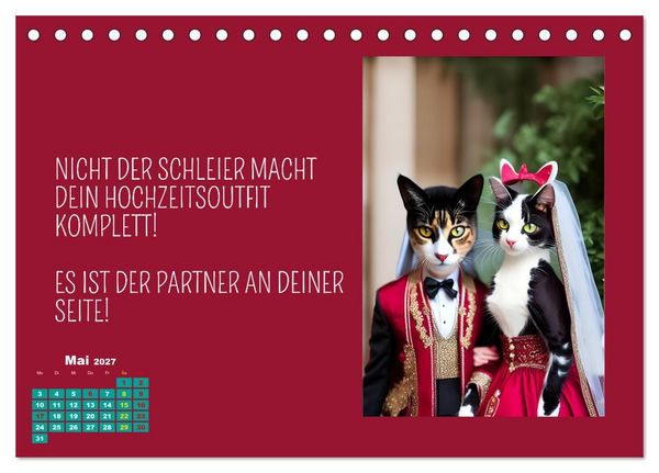 Produktbild: Tierisch motiviert (Tischkalender 2027 DIN A5 quer), CALVENDO Monatskalender