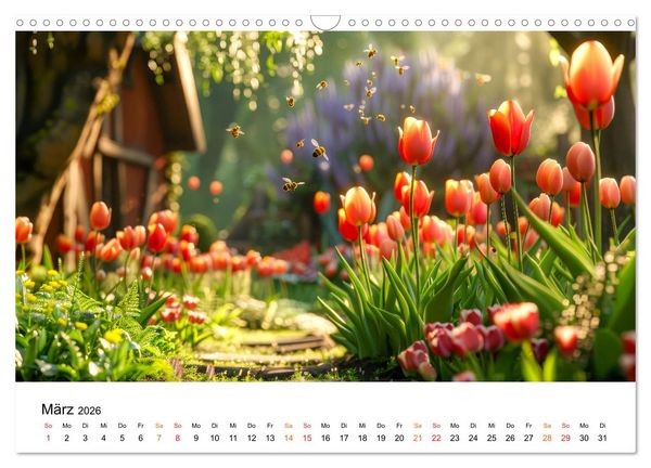 Produktbild: Tulpen - ein Farbenmeer (Wandkalender 2026 DIN A3 quer), CALVENDO Monatskalender