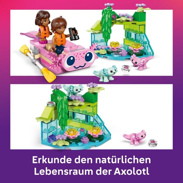 Produktbild: LEGO Friends 42681 Axolotl-Abenteuerboot, Spielzeug mit Tierfiguren