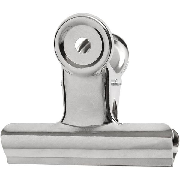 Produktbild: Creativ Company Bulldog-Klammer, B 7,5 cm, Silber, 6 Stk